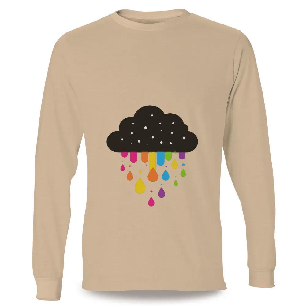 Hopeful Rainbow Cloud Design: Embrace Positivity Through Art|blm rainbow shirt