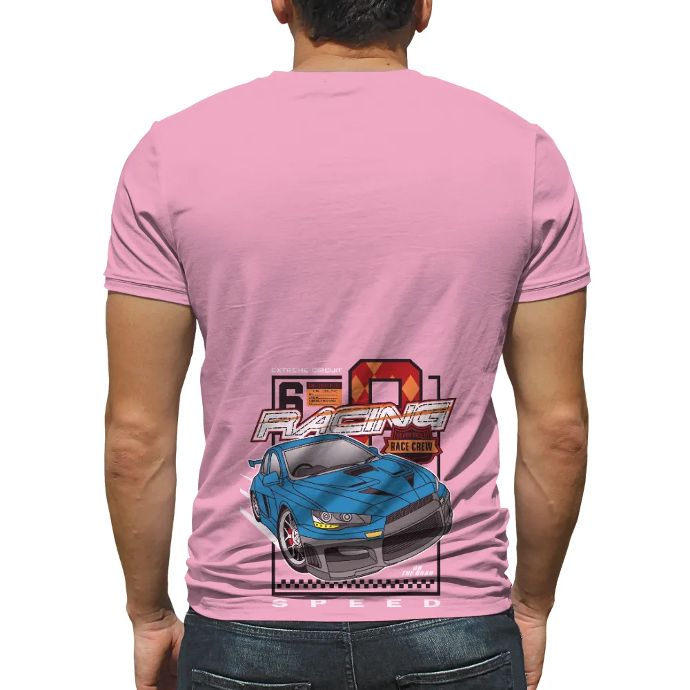 TShirt Design: Extreme Circuit Racing - Super Rider Race Crew|car toons t shirt