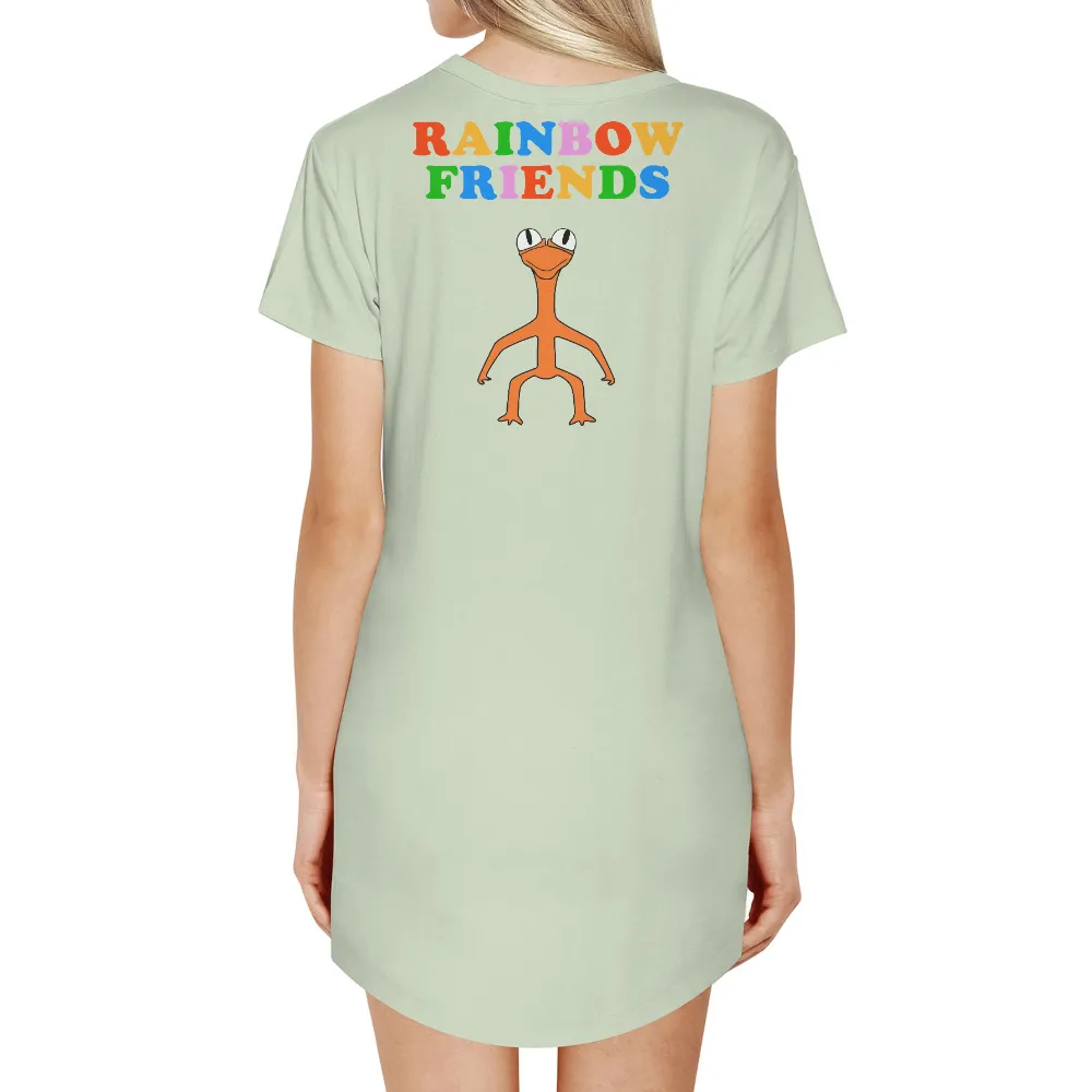 Tee Shirts Printed: Rainbow Friends - Orangey's Cheerful Spirit|roblox t shirt scp