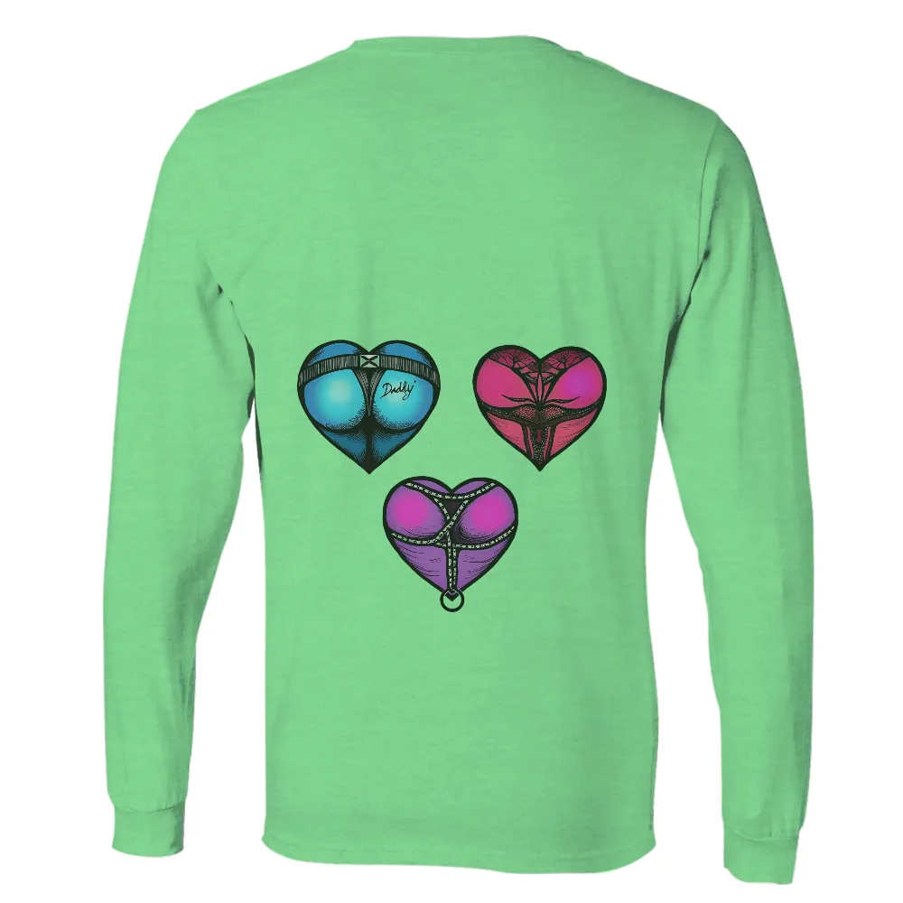 Tee Shirts Printed: Retro Hearts - Vintage & Retro, Emotion, Mystery|make online t shirt design