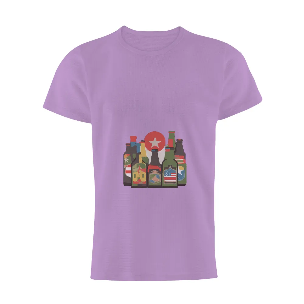 Custom Tee Shirts: Bottle Brothers Unite with Beer and Sports|fathers day beer shirt