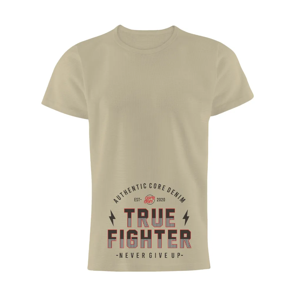 True Fighter TShirt Printing - Never Give Up|tampa bay lightning tickets 2022