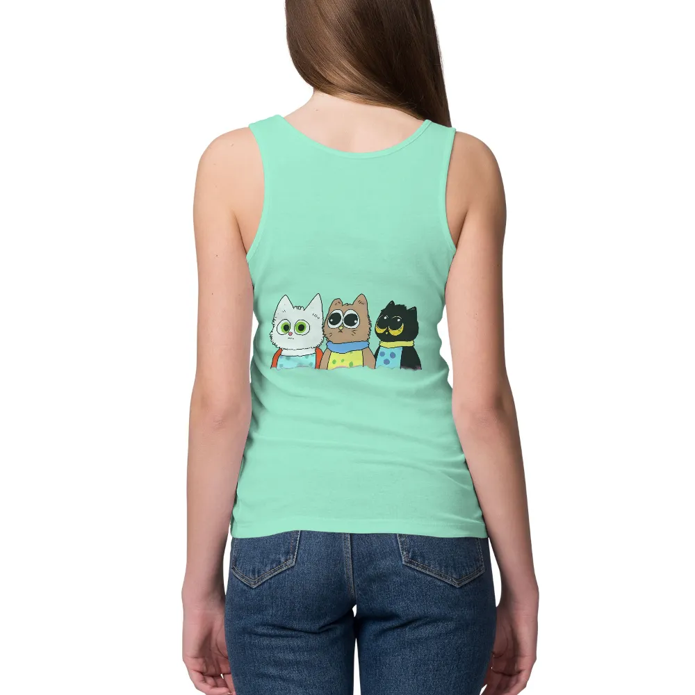 Tee Shirt Printing: Quirky Cats - Whimsical and Colorful Feline Friends|simple easter shirts