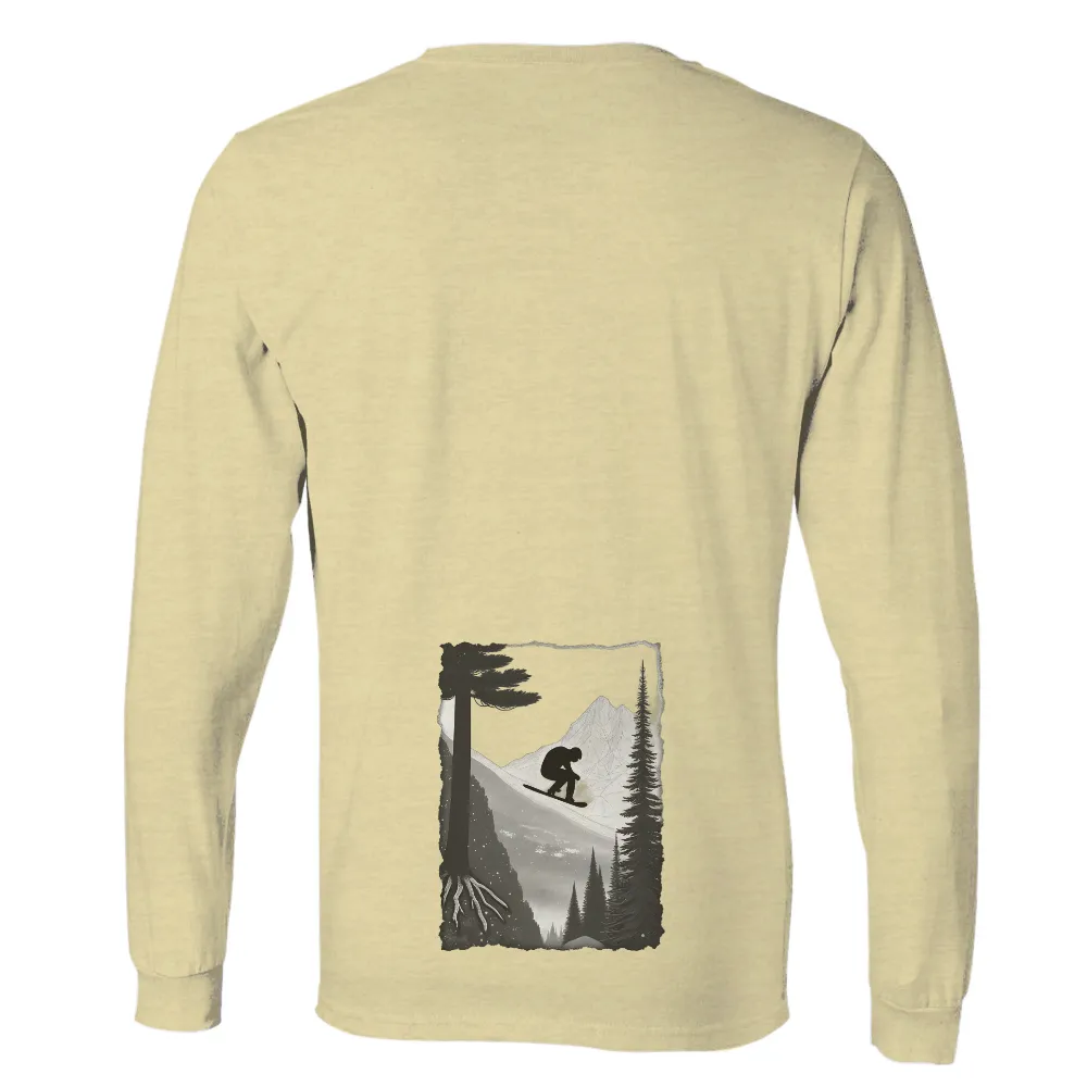 Graphic Tees: Snowboarding Adventure Under the Moonlit Sky|legendary whitetails camp night berber lined hooded flannel