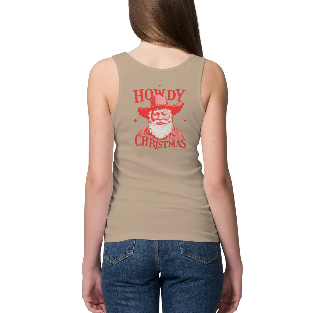 Custom Tee Shirts: Howdy Christmas Cowboy Spirit|cowboy shirt cartoon