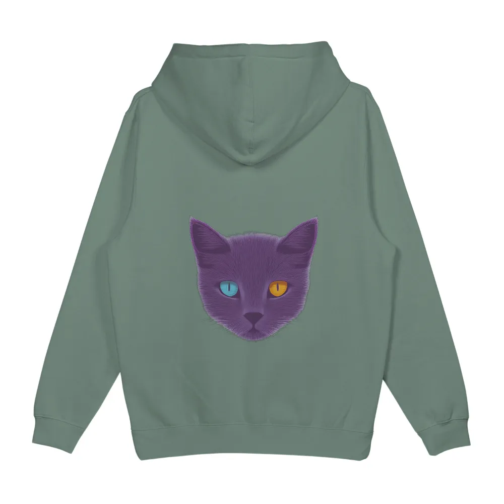 T-Shirt Printing: Luna the Enchanting Cat with Blue and Orange Eyes|jordan space cat shirt