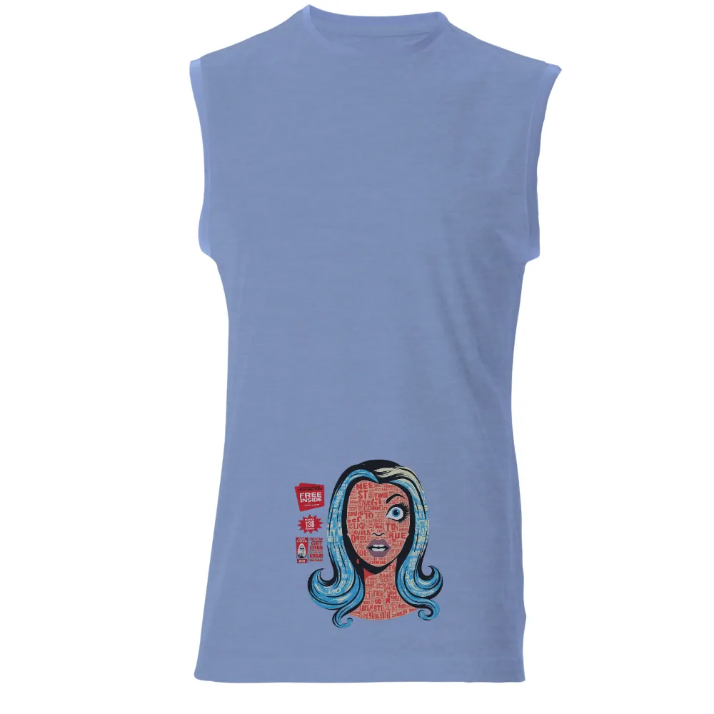 Graphic Tees: Pop Culture Icon - Freedom and Empowerment| blue hair