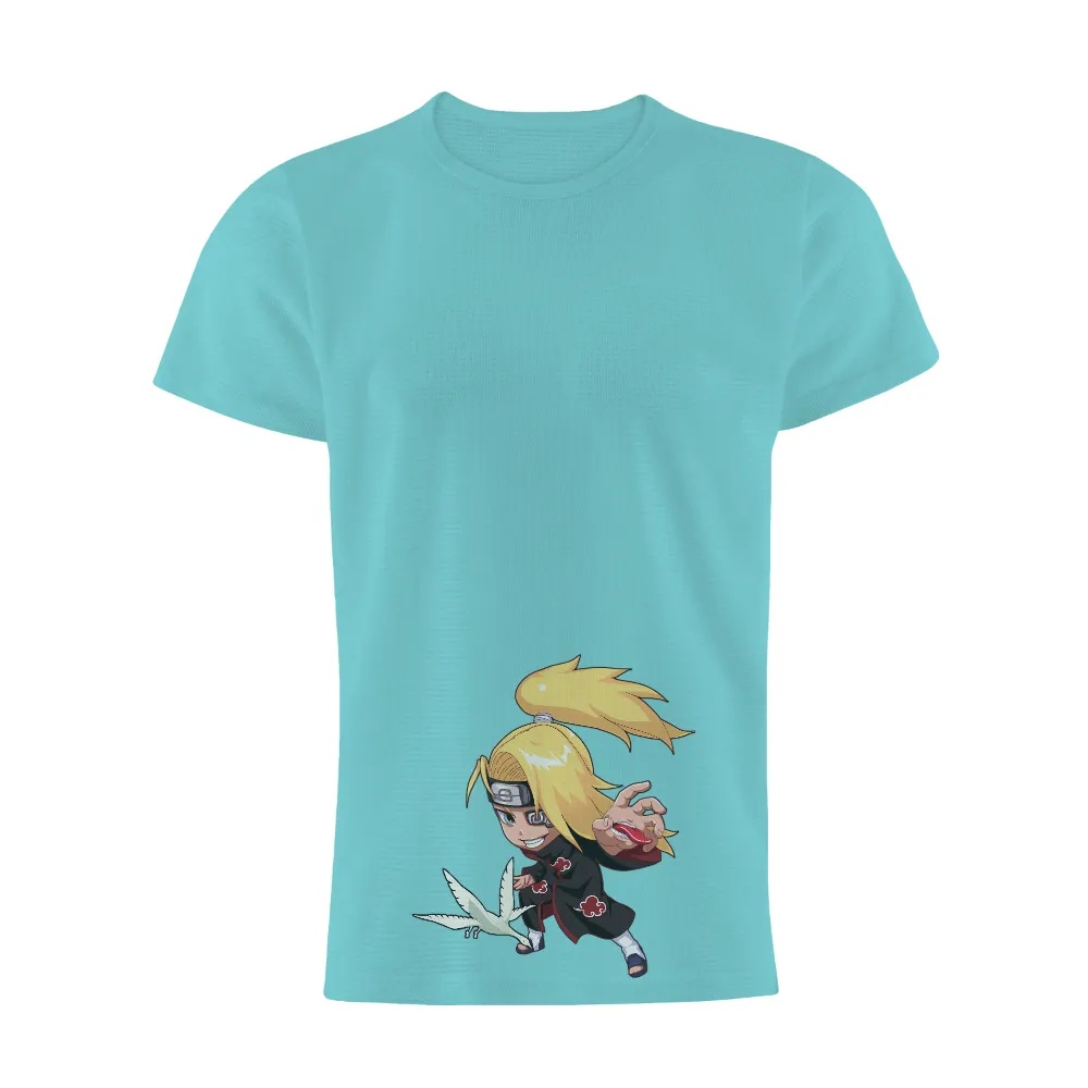 T-Shirt Printing: Deidara's Explosive Art - Anime Design|ninja roblox t shirt