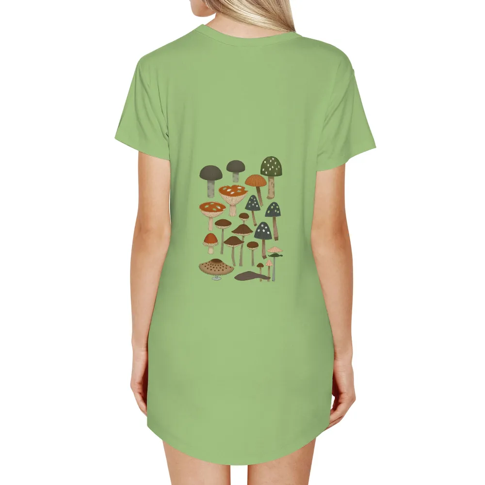 Tee Shirts Printed: Enchanted Forest Mushrooms - Artistic Nature Design|life is good diversified portfolio beer