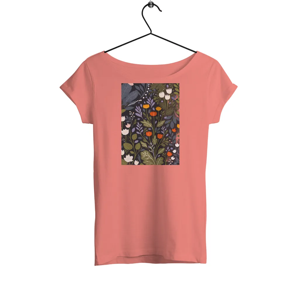 Customized Tee Shirts: Enchanting Floral Meadow Design|old navy animal crossing shirt