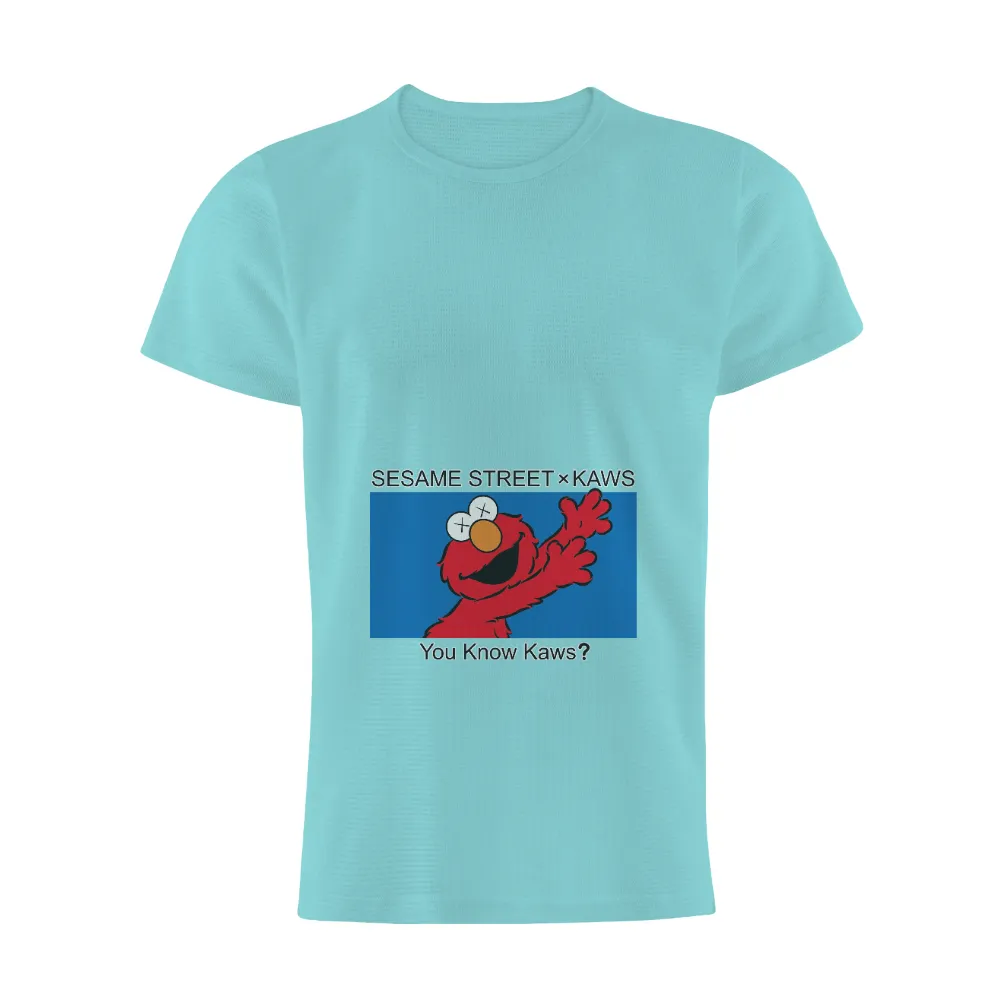 Sesame Street x KAWS T-Shirts Design: You Know KAWS?|military t shirts humor uk