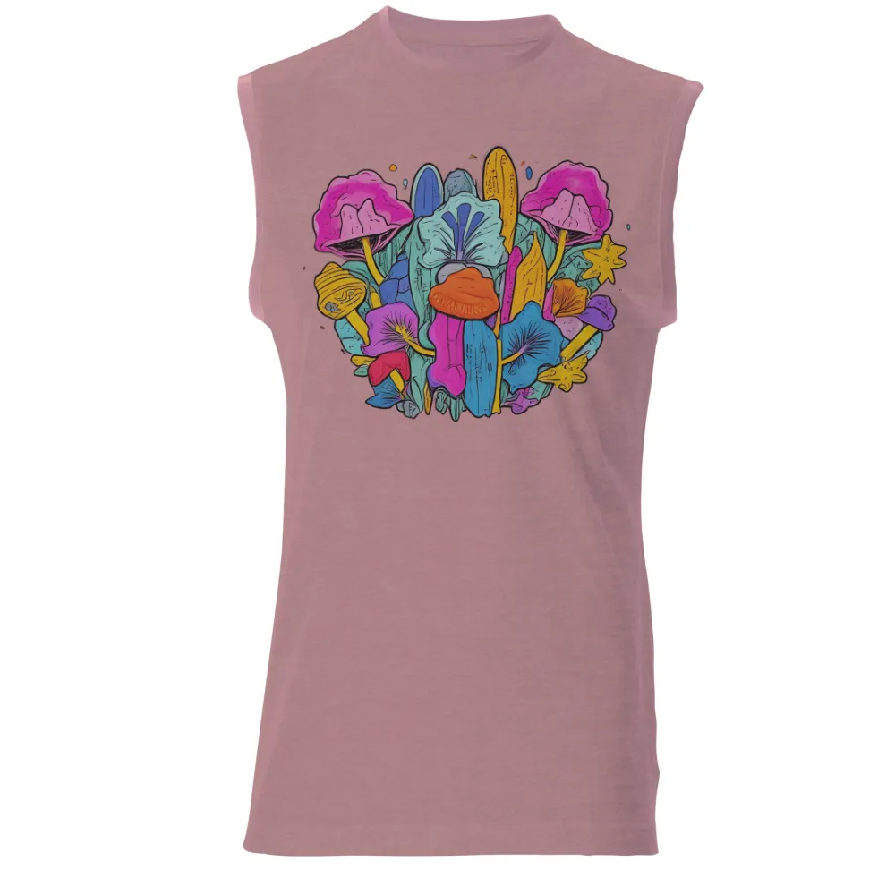 Graphic Tees: Surreal Garden of Whispers - Artistic Designs|most popular t shirt colors 2022