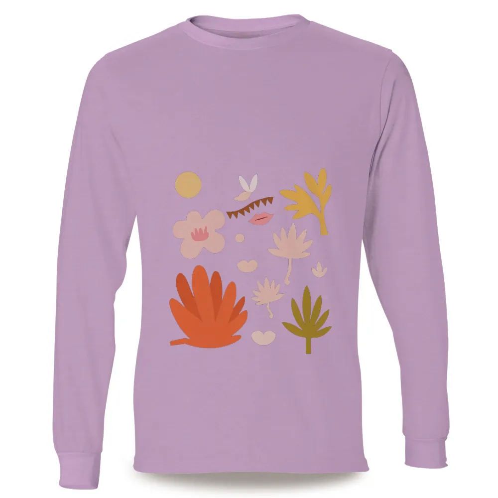 Custom T-Shirt Printing: Whimsical Nature Harmony|garden of delete shirt