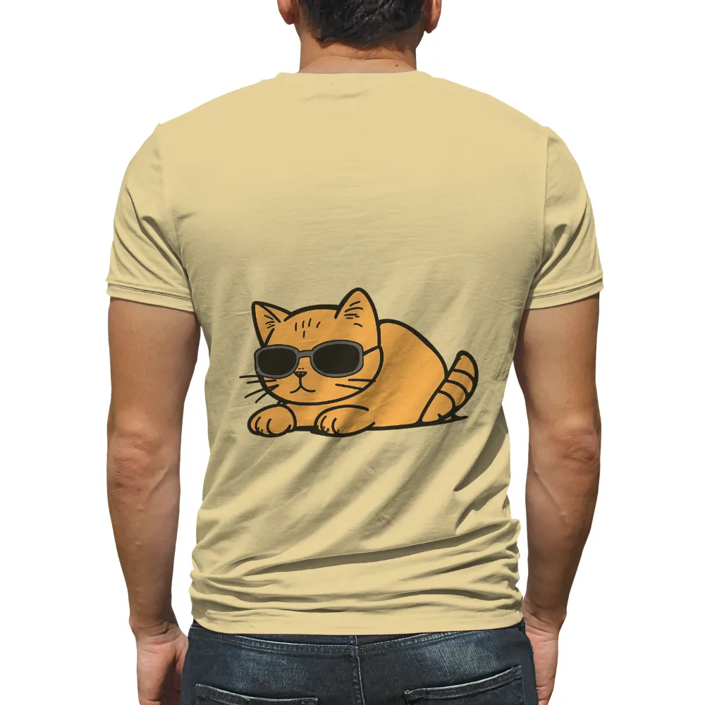 T-Shirt Printing: Cool Cat in Sunglasses - Urban Life Theme|t shirt orange roblox