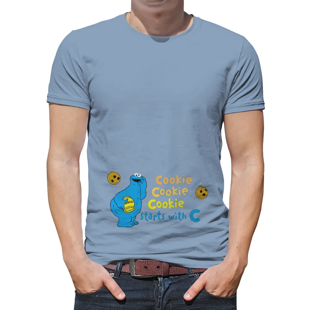 Customized Tee Shirts: Blue Monster Loves Cookies|cookies batman shirt