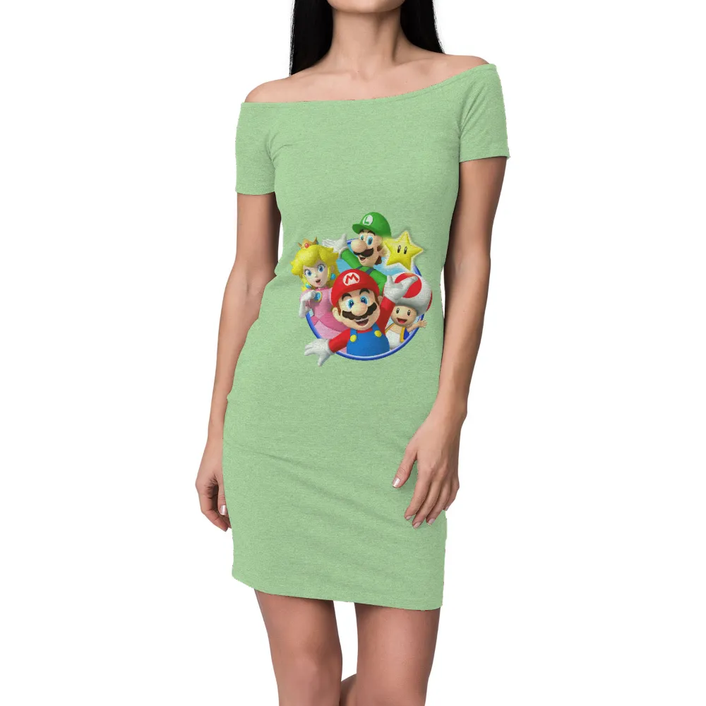 Customized Tee Shirts: Embark on an Adventure with Mario and Friends|fun summer button down shirts