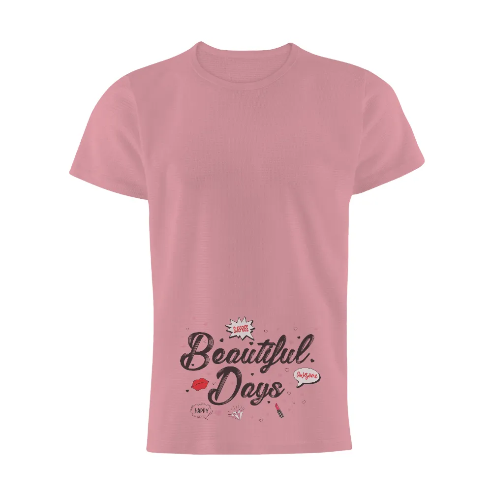 Shirts Graphic Tees: Beautiful Days with Magic Lipstick|happy plants nursery shirt