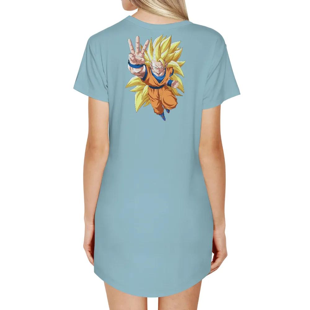 T-Shirts Pattern: Goku's Super Saiyan Transformation|milano calou vibrant summer shirt