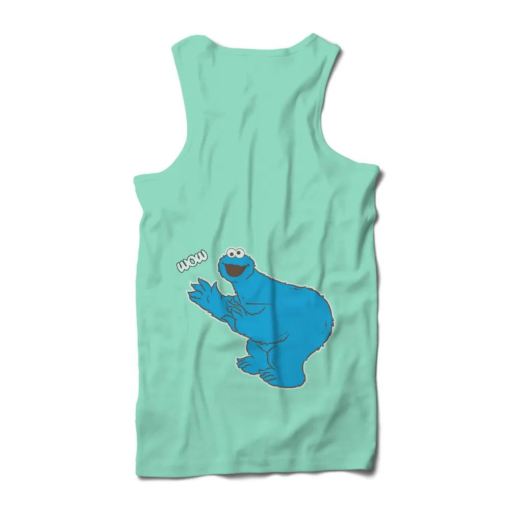 Customized Tee Shirts: Blue Creature Joy - Funny & Quotes