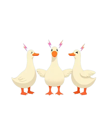 Custom Tee Shirts: Quirky Ducks - Whimsical Friends