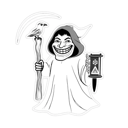 Customized Tee Shirts: Grim Reaper's Playful Dark Humor