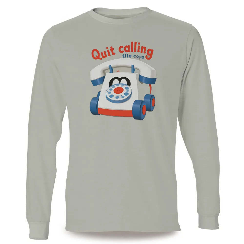 Custom Tee Shirts: Whimsical Toy Telephone - Funny & Quotes|military t shirts humor uk