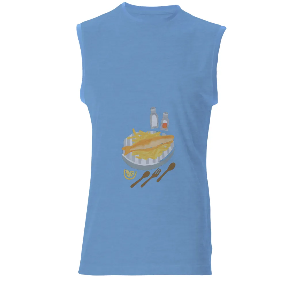 Graphic Tees: Vintage Fish and Chips Art