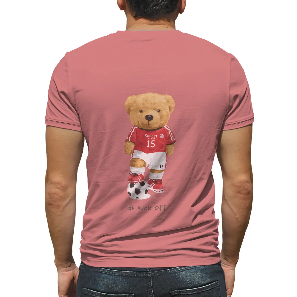 Tee Shirts Printed: Soccer Teddy Bear - Play Hard, Kick Off|jets gardner jersey black