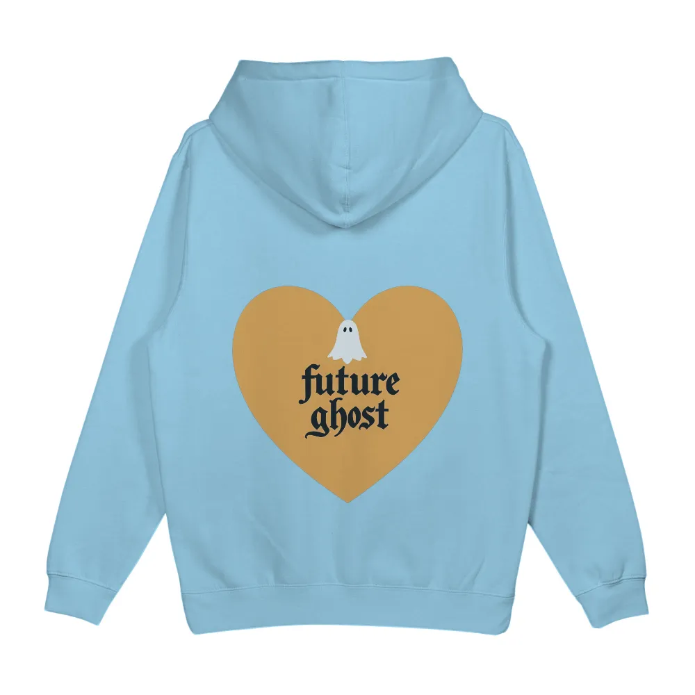 Tee Shirts Printed: Future Ghost - Whimsical Existential Design| Whimsical gothic font