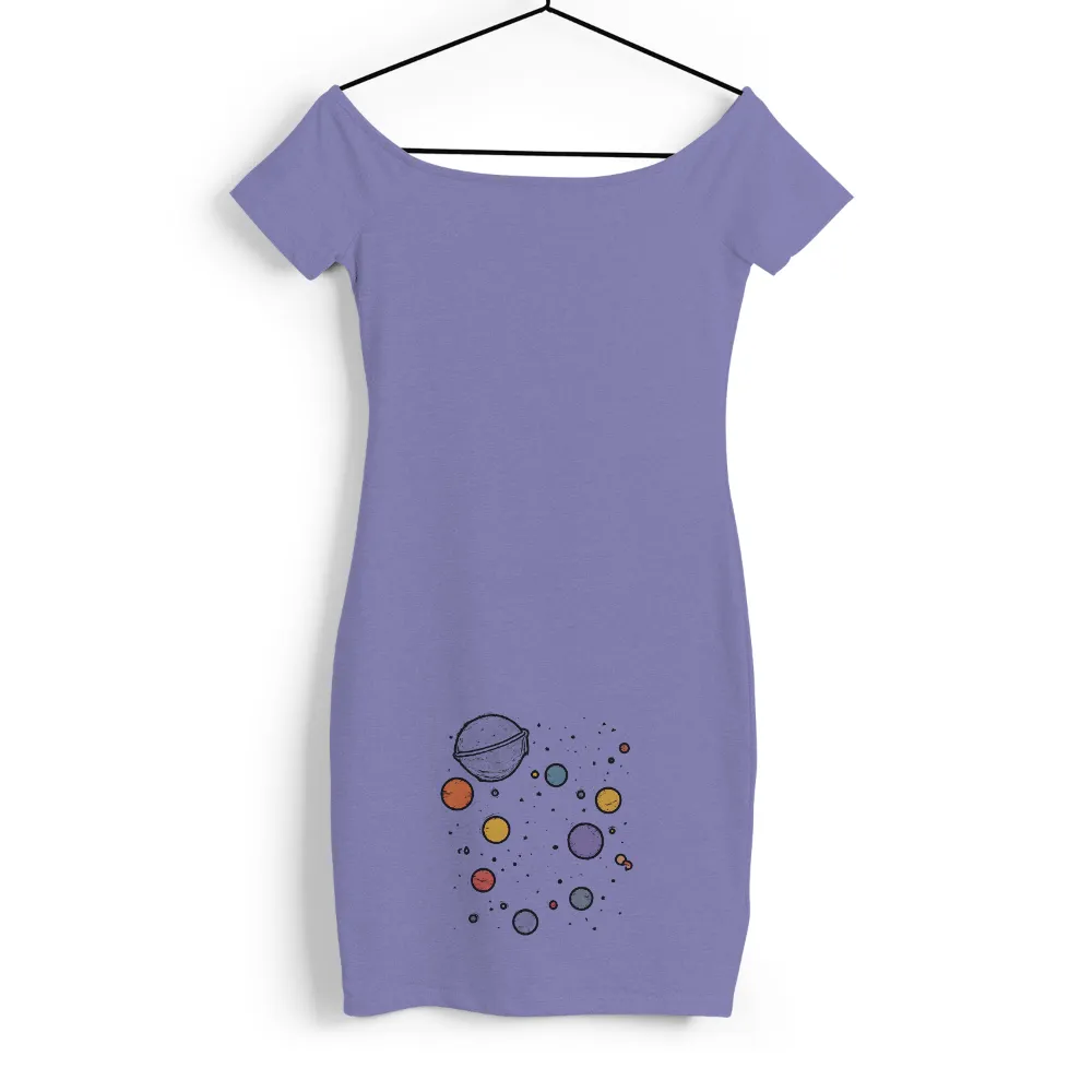 Celestial Wonders: Planets T-Shirts Pattern|dripping space shirt