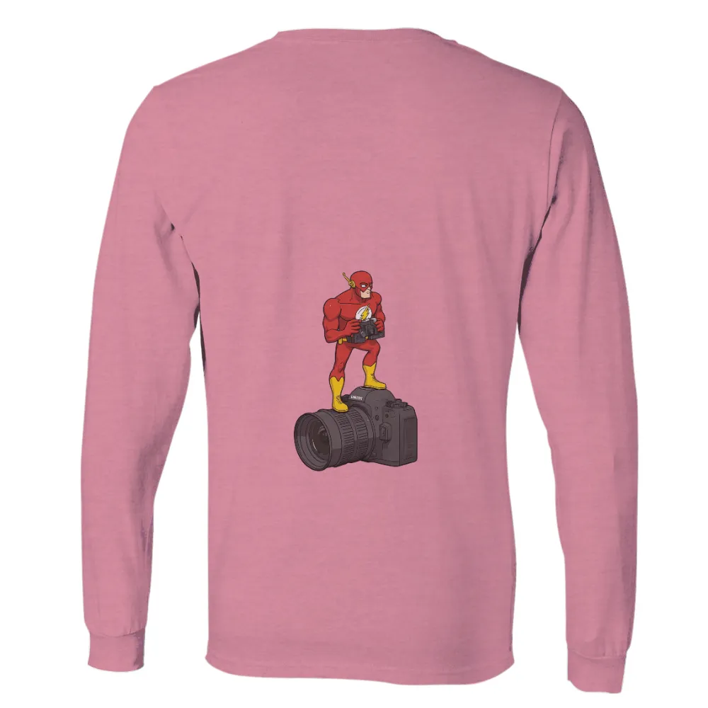 Custom T-Shirt Printing: The Flash Captures Moments at Lightning Speed|mom and dad superhero shirts