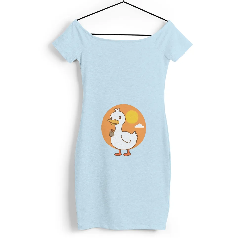 T-Shirt Printing: Quack the Duck Spreads Joy with His Magical Teapot|budweiser duck shirt