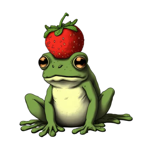 Frog with Strawberry T-Shirt Printing: Whimsy and Playfulness