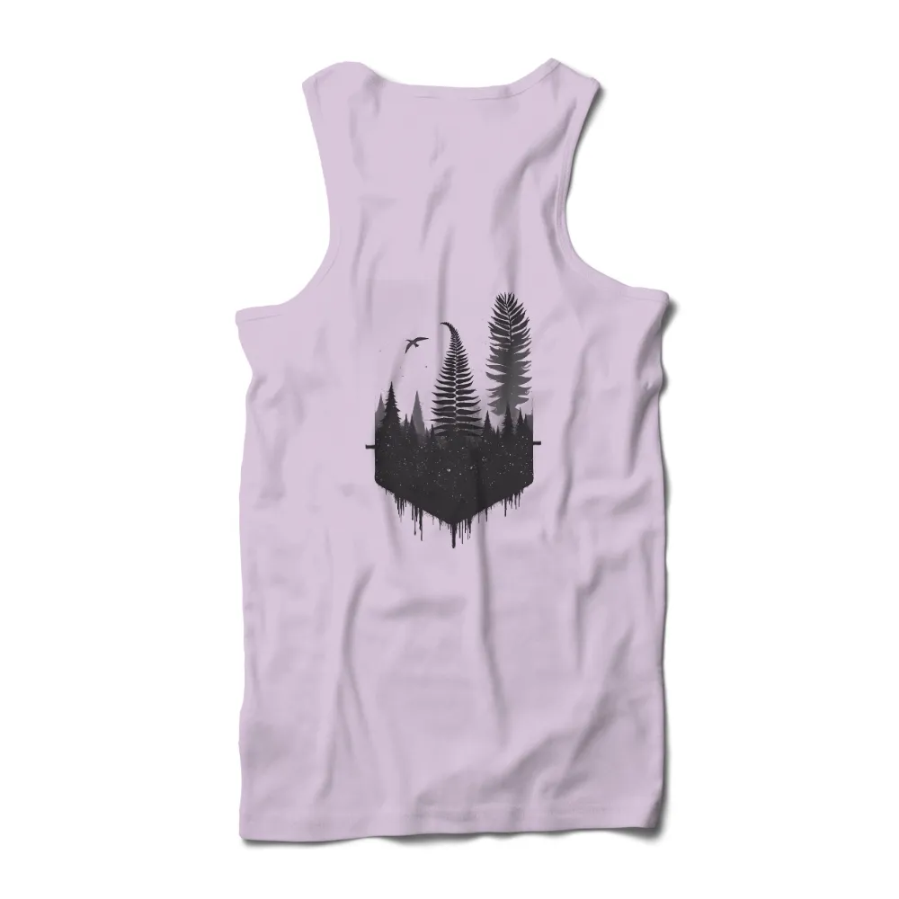 Shirts Graphic Tees: Enchanted Forest Night Scene|t shirt painting on nature