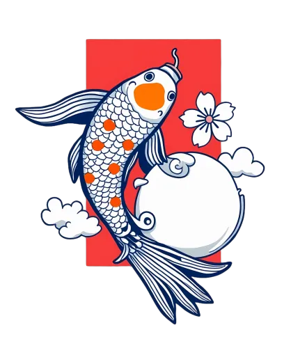 Koi Fish T-Shirt: Perseverance and Strength in Japanese Culture