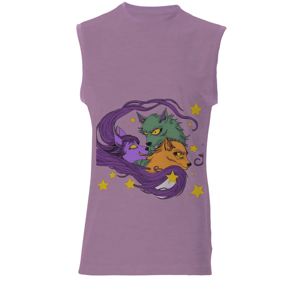 Shirts Graphic Tees | Mystical Creatures: Guardians of the Night| Orange cat with wise eyes