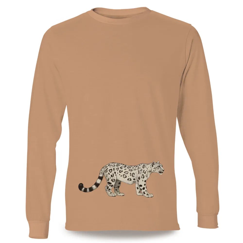 Tee Shirts Printed: Snow Leopard Harmony - Artistic Wildlife Design|splatoon harmony shirt