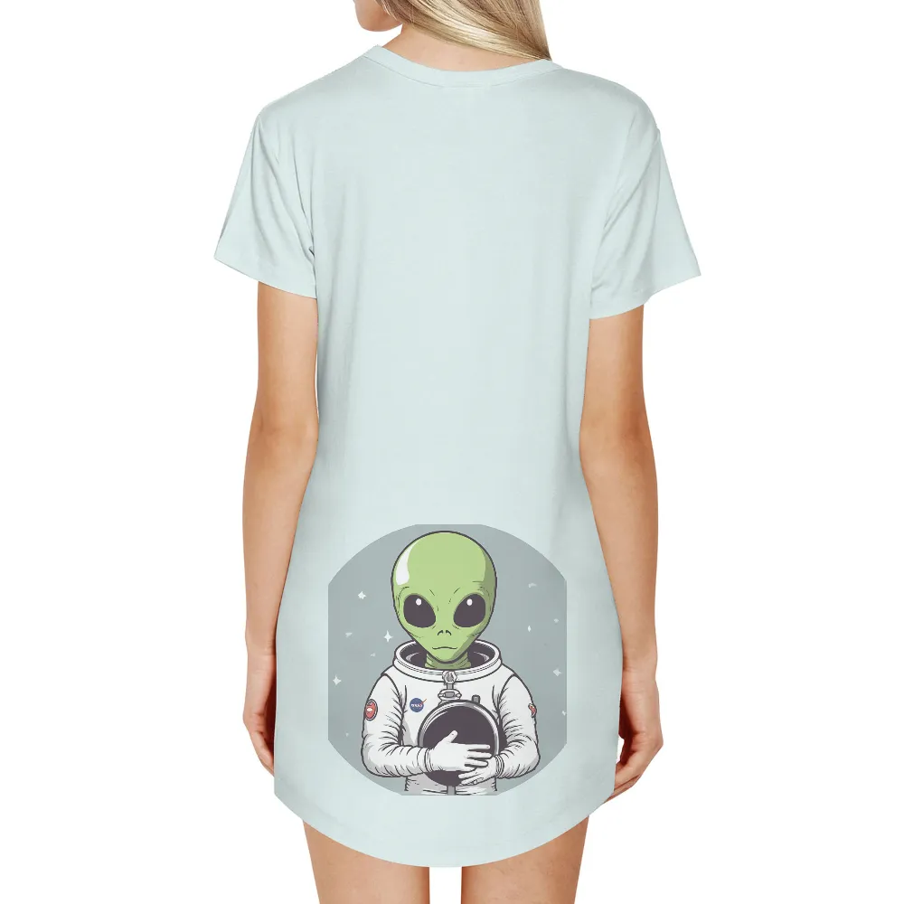 Alien Astronaut in Space: Celebrate the Spirit of Exploration|space invaders dress shirt