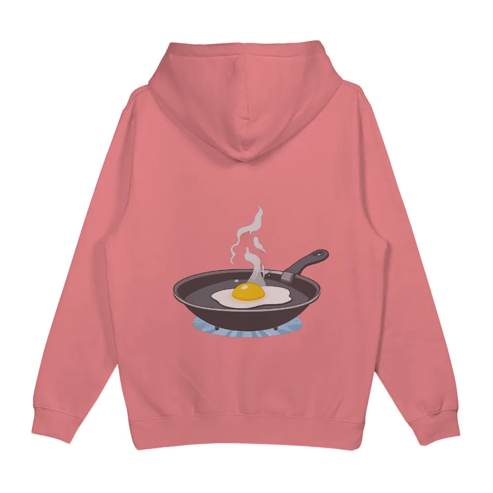 Custom T-Shirt Printing: Sizzling Egg - A Symbol of Everyday Comfort|chicken poops breakfast shirt