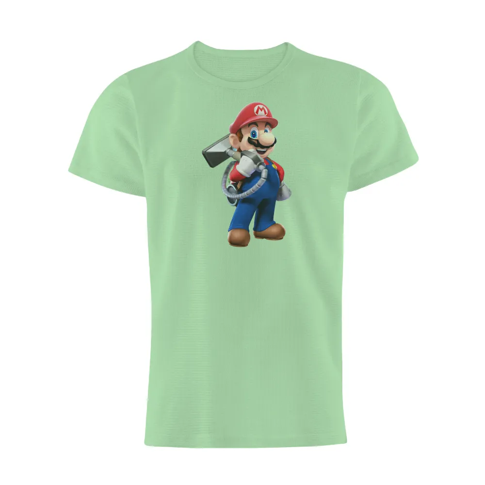 Customized Tee Shirts: Mario the Ghostbuster - Gaming Adventure|my dad is my hero police shirt