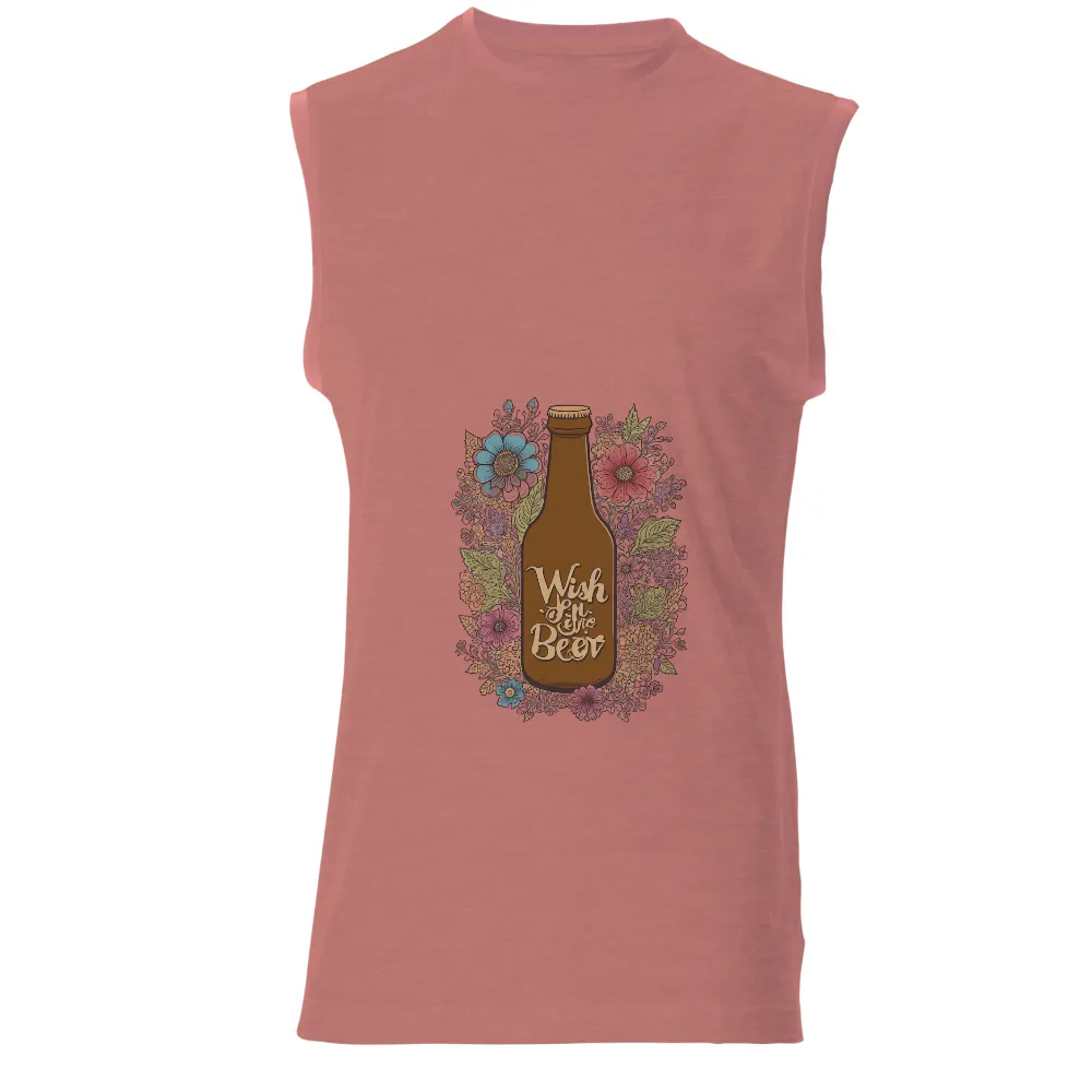 Custom T-Shirt Printing: Wish on the Beer - Vintage Floral Design|summer walker vintage shirt