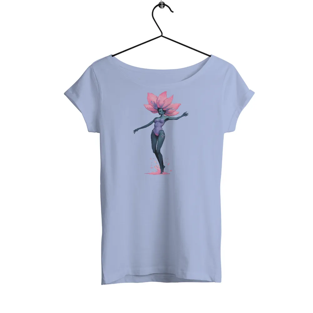 Artistic Nature Flower Woman Design: A Mesmerizing Blend of Art and Nature|pink space jam t shirt