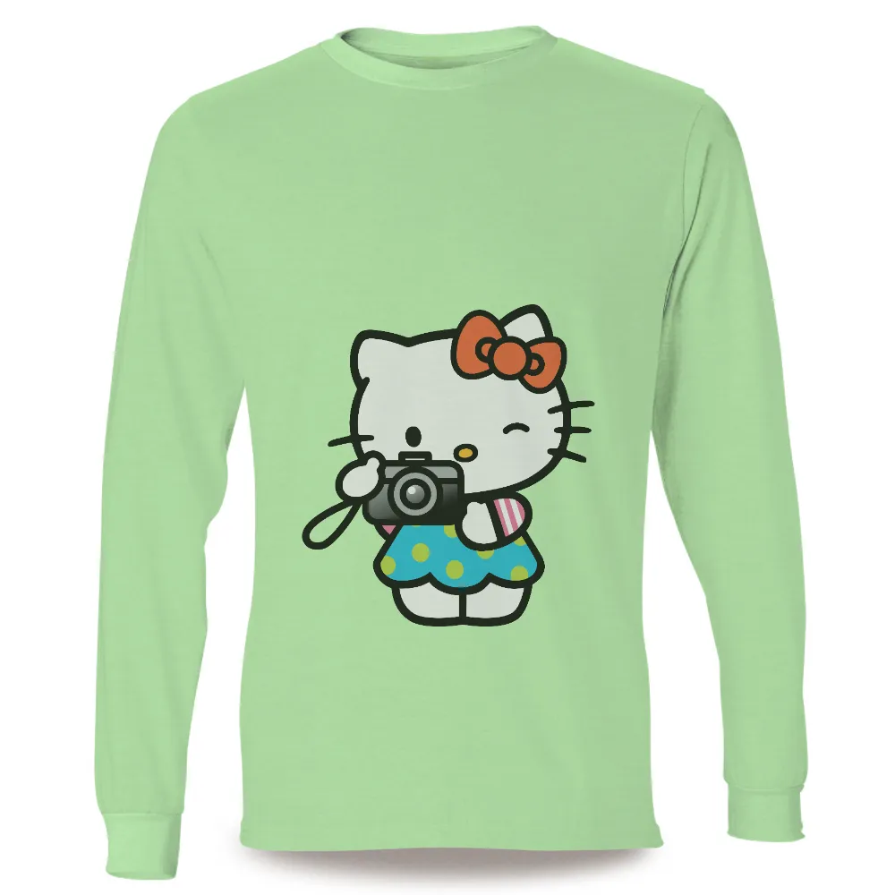 TShirt Design: Kitty's Photography Adventure|t and a vintage