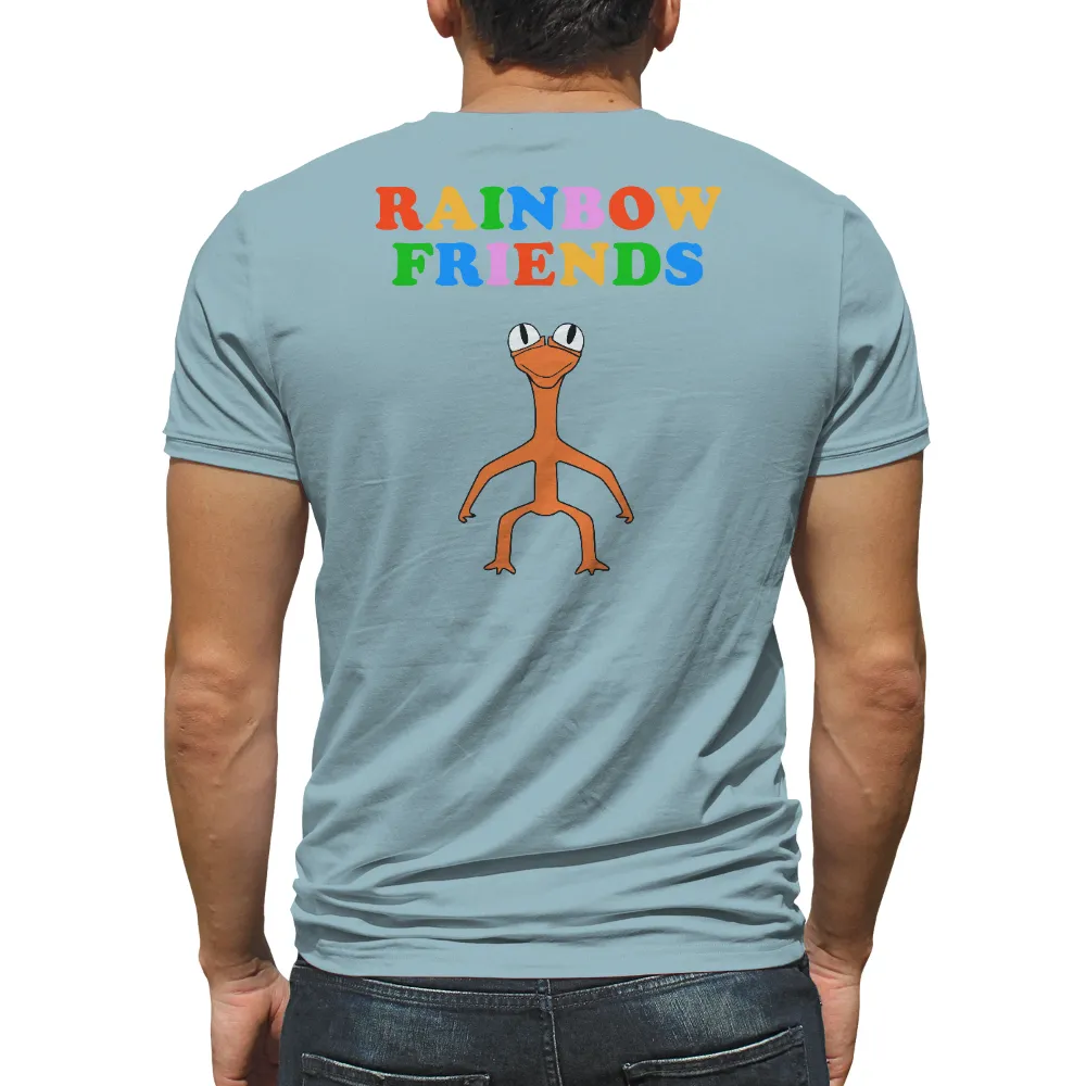 Tee Shirts Printed: Rainbow Friends - Orangey's Cheerful Spirit|cute shirt for roblox