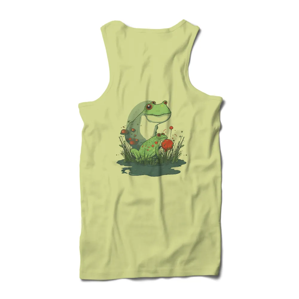 Custom T-Shirt Printing: Enchanted Frogs in a Magical Swamp|sci fi fantasy biker tee