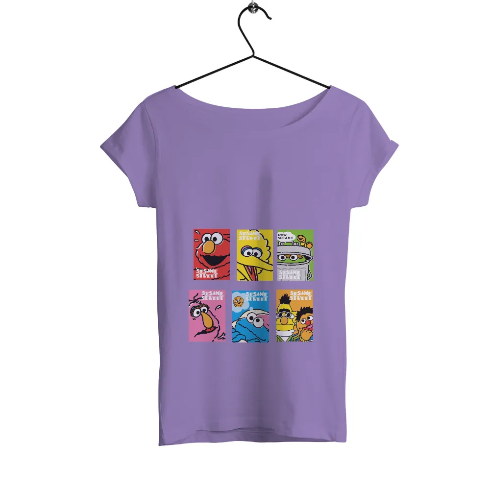 Sesame Street TShirt Design: Spread Joy with Beloved Characters|cookie monster red sox shirt