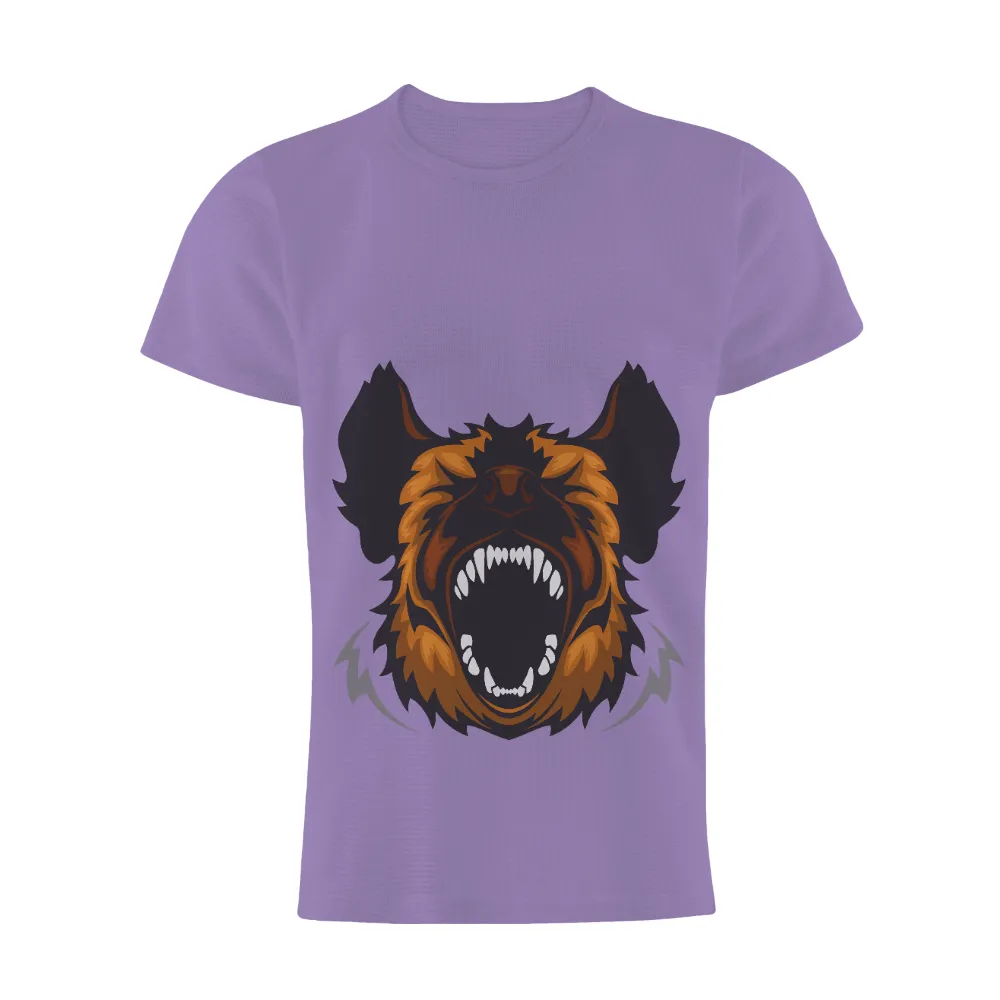 T-Shirts Pattern: The Fierce Shadow Hound - Mythical Beast Design|reign forest fronds camp shirt