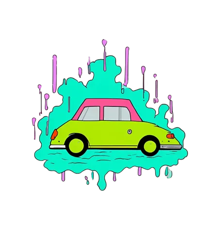 Graphic Tees: Quirky Car Journey Through Imagination