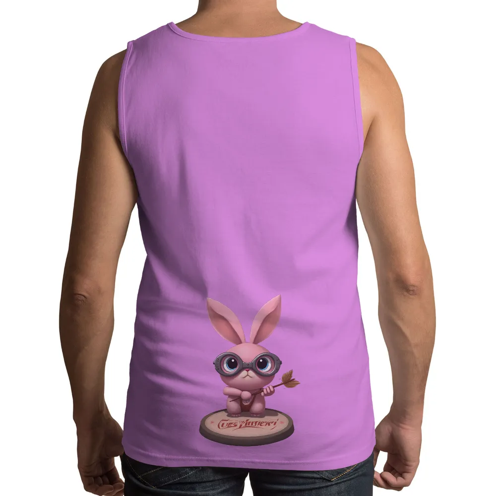 TShirt Design: Whimsical Bunny Artist with Goggles|music art love happiness t shirt