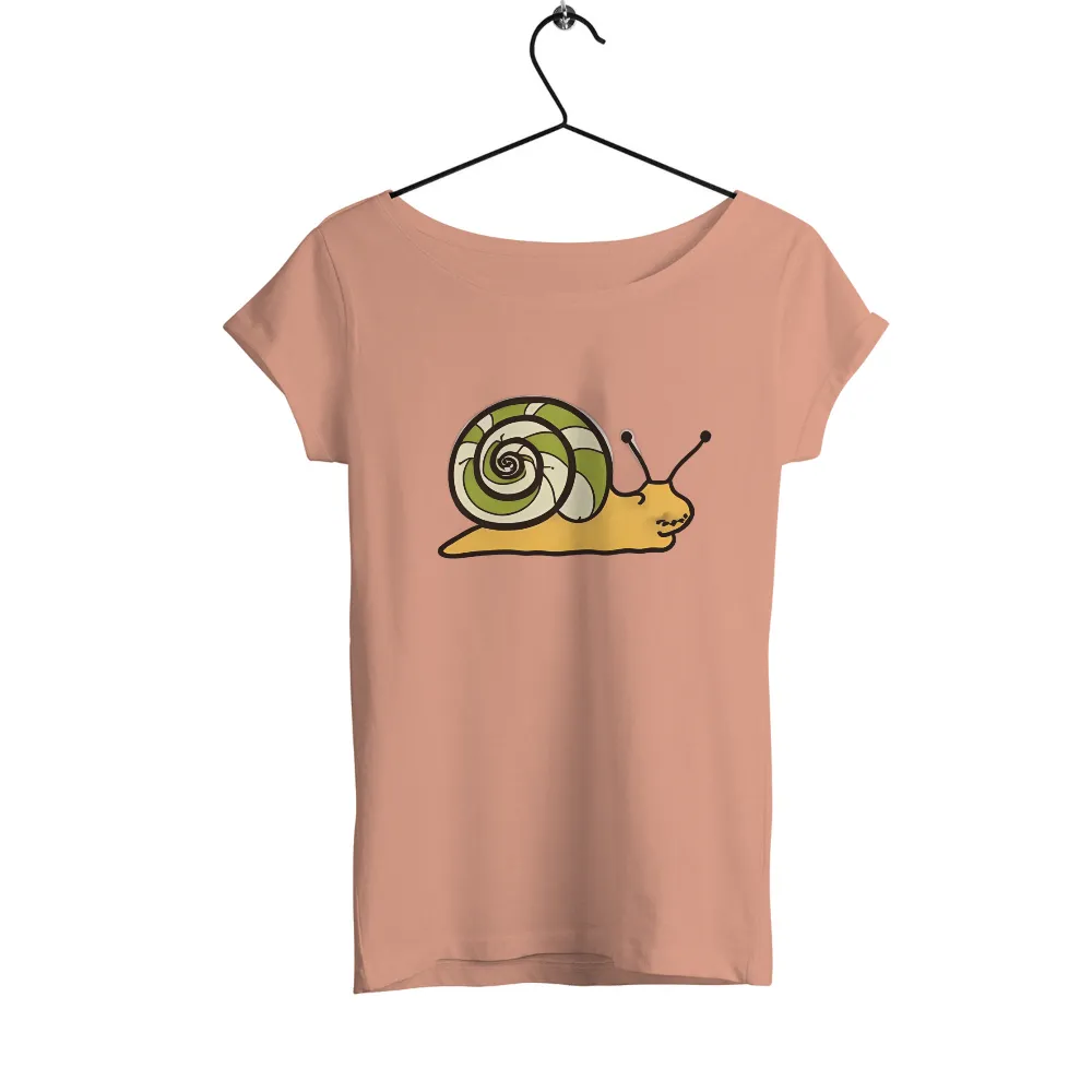 T-Shirt Printing: Swirl the Snail - Artistic Spirals of Growth|roblox dominus buttons t shirt green